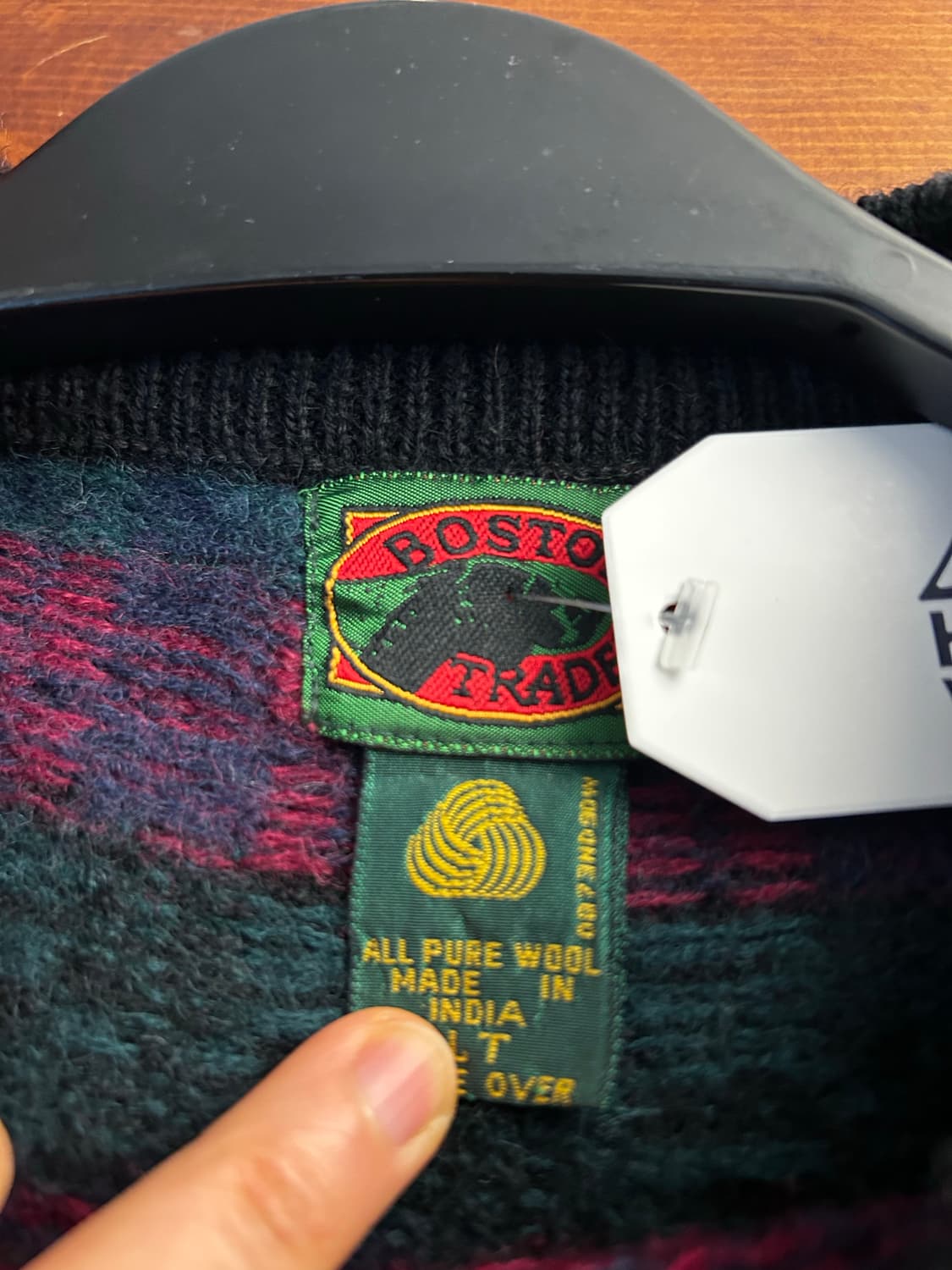 빈티지래드청록니트 상품이미지3