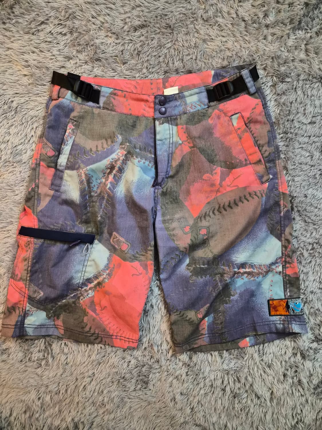 (30-33)MLB 00's 야구공 패턴 기능성 남성 반바지 상품이미지1