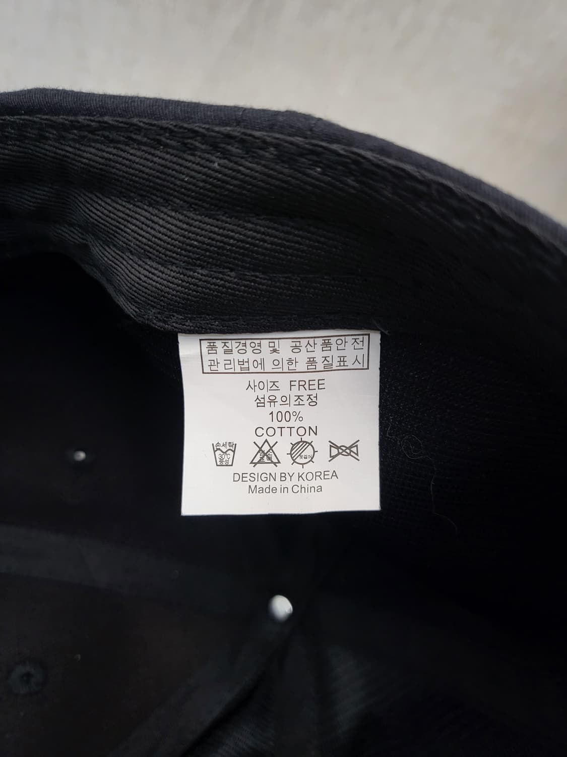 m자수 블랙 모자 볼캡 상품이미지6