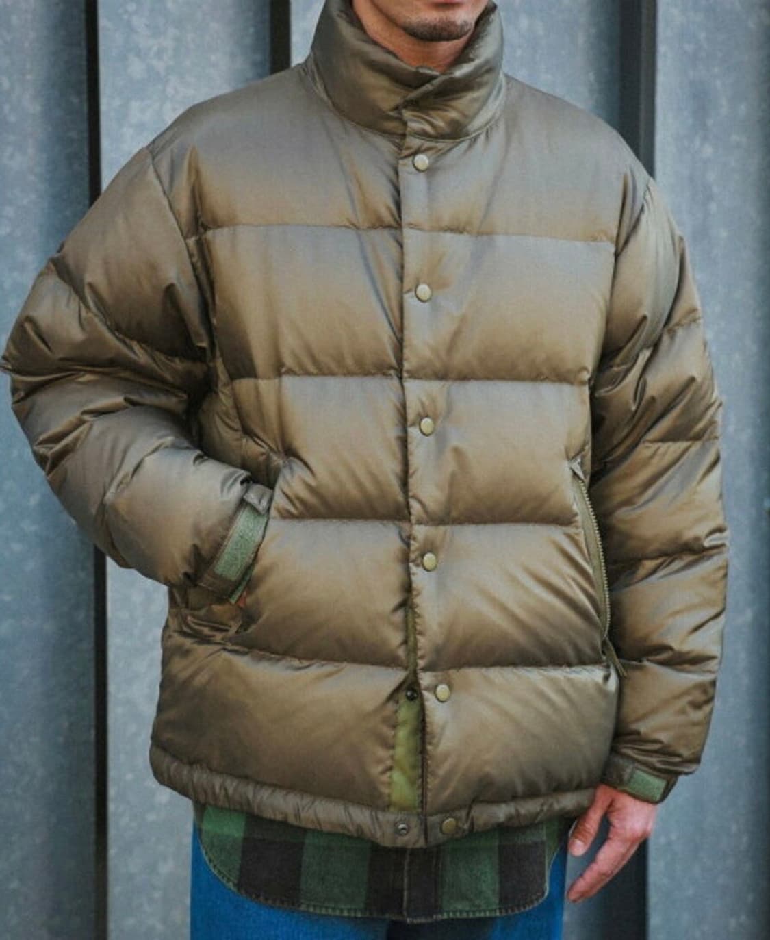 23FW 빔즈 립스탑 다운 패딩 파카 숏패딩 M 상품이미지9