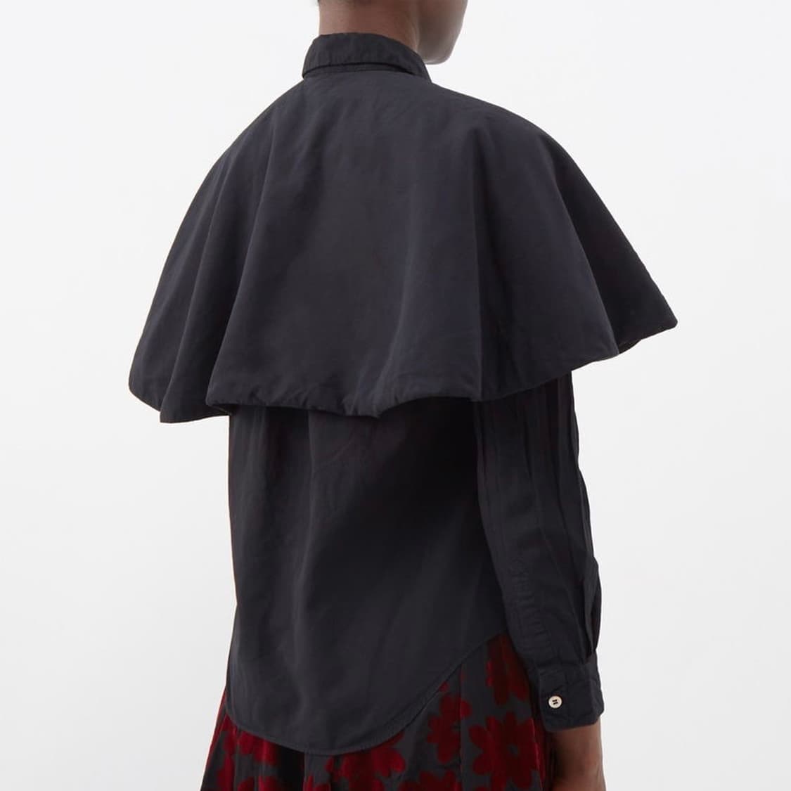 23ss 꼼데가르송 꼼데가르송 케이프 폴리 블라우스xs 상품이미지2