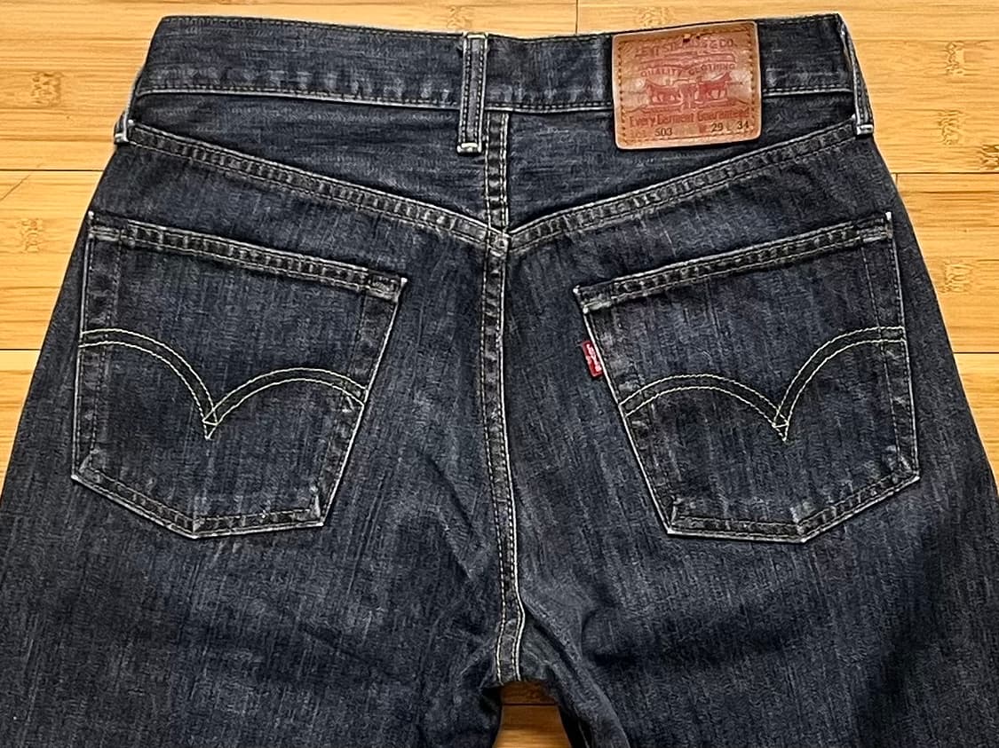 리바이스 503 블랙진 W29 L34 상품이미지4