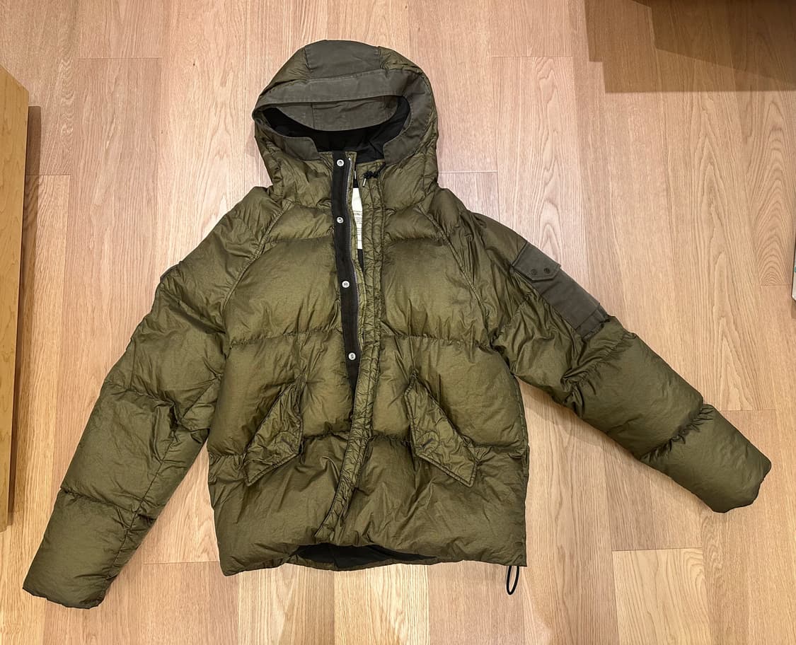 Ten C 텐씨 아이스드 콤보 다운 자켓 그린 리자드 상품이미지2