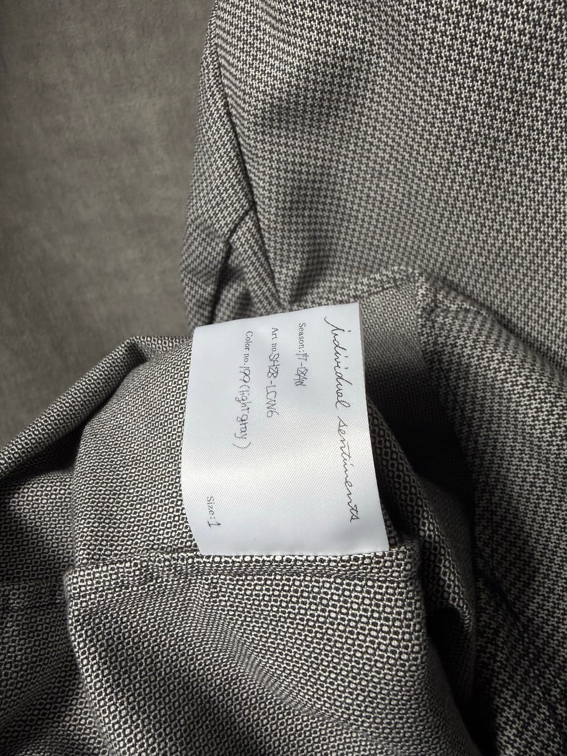 Individual Sentiments Micro Pattern Shir 상품이미지10