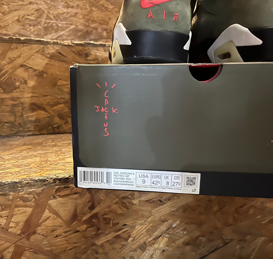 조던 6 x 트래비스 스캇 레트로 올리브 270 상품이미지5