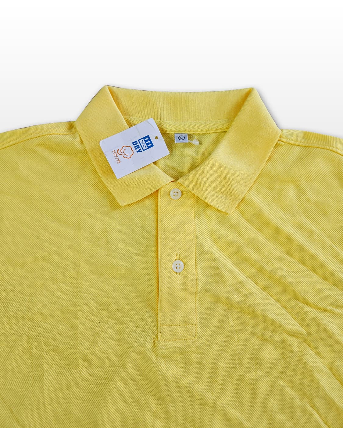 유니클로 jp 카라넥 옐로우 무지 하프티셔츠 상품이미지3