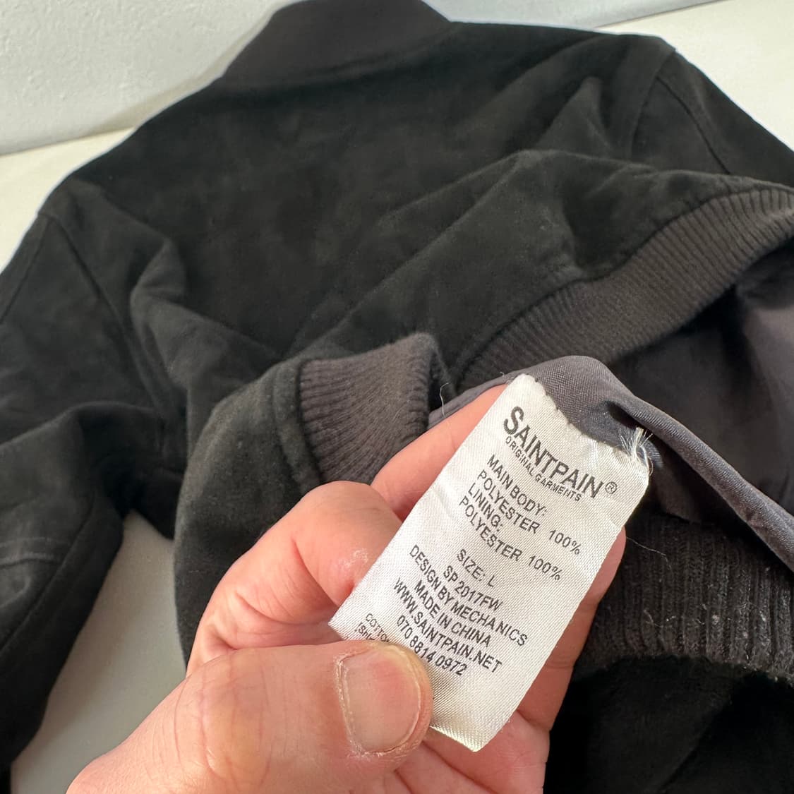 L 세인트페인 블랙 스웨이드 자켓 상품이미지6