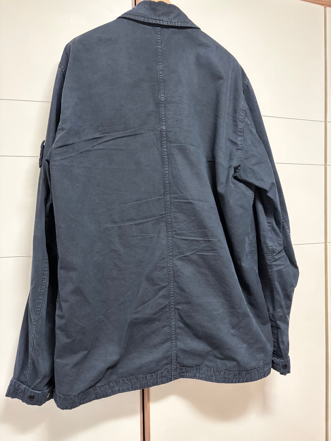 스톤 가먼트다이닝 올드이펙트 오버셔츠 블랙 팝니다 상품이미지2