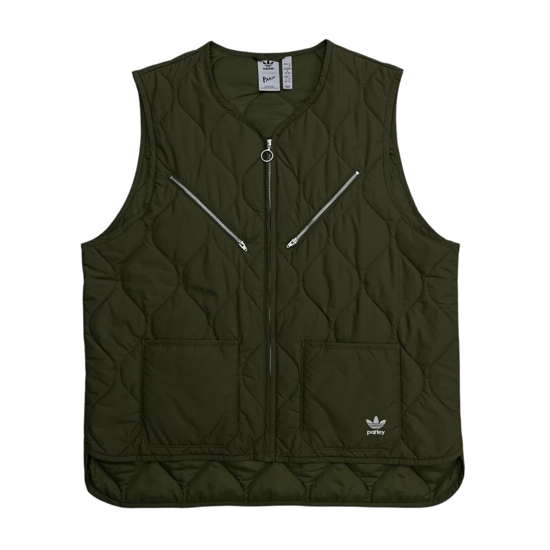 아디다스 지퍼포켓 카키 경량 베스트 L 상품이미지3