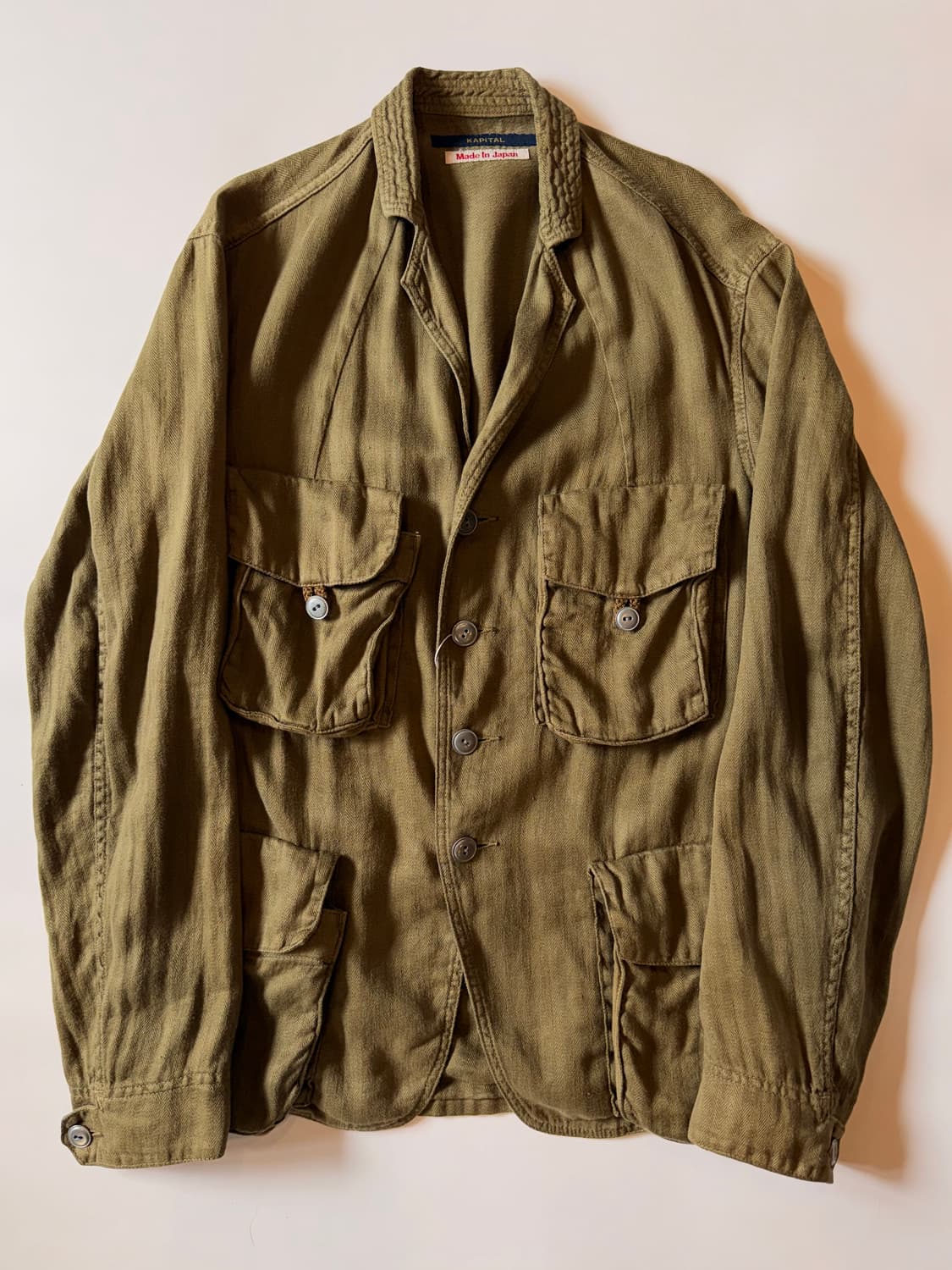 OLD KAPITAL HERRINGBONE HUNTING JACKET 상품이미지1