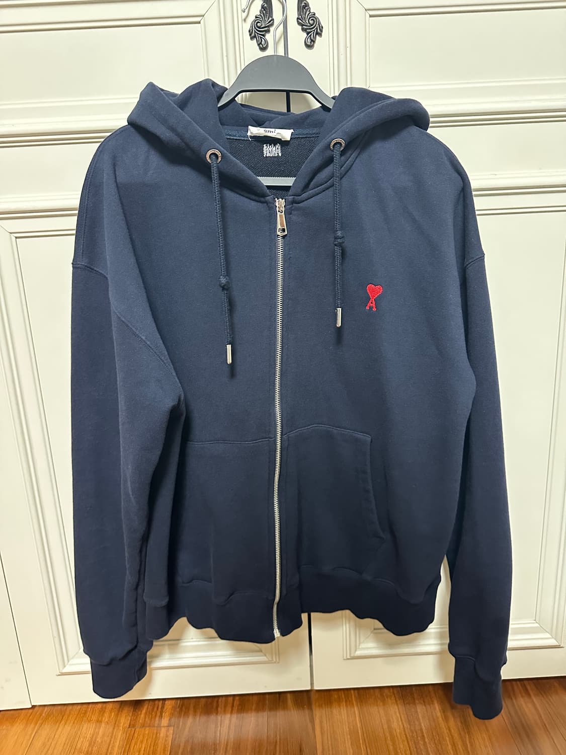 아미 네이비 후드집업 라지 ami 상품이미지1