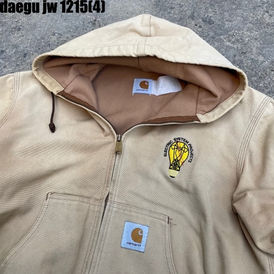 칼하트 헤비 후드 집업 워크자켓 L  상품이미지4