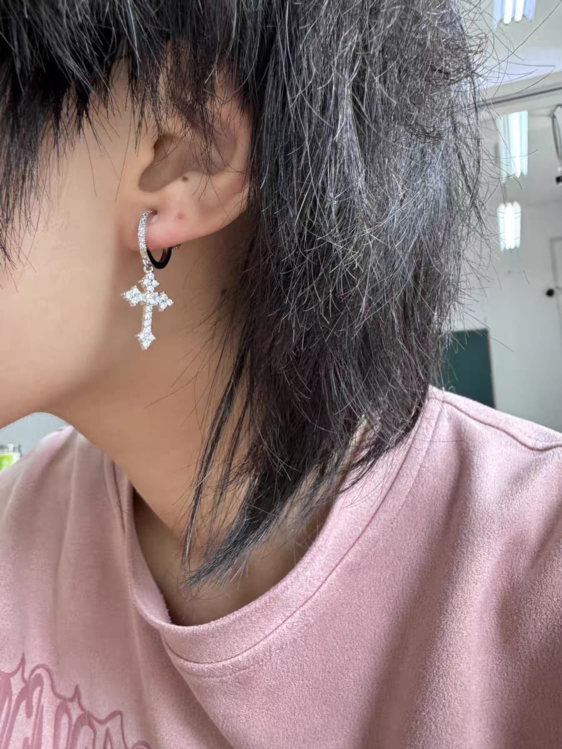 Oceanora 크로스 조절 가능 클립 귀걸이, 남녀 공용 피어싱 필요 상품이미지7