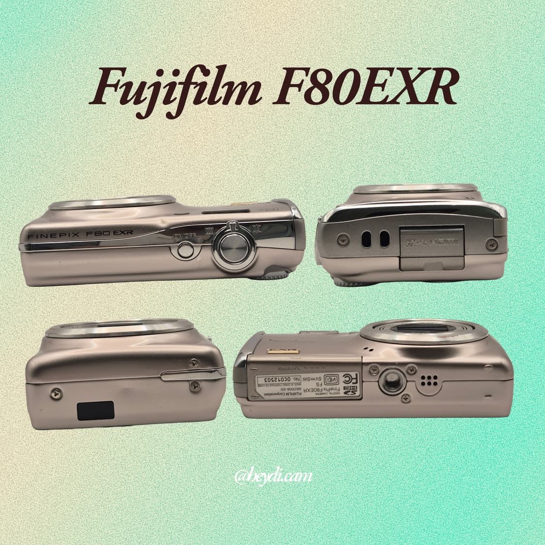 (아일릿원희) 후지 F80EXR(fuji F70EXR) 샴페인골드 상품이미지3