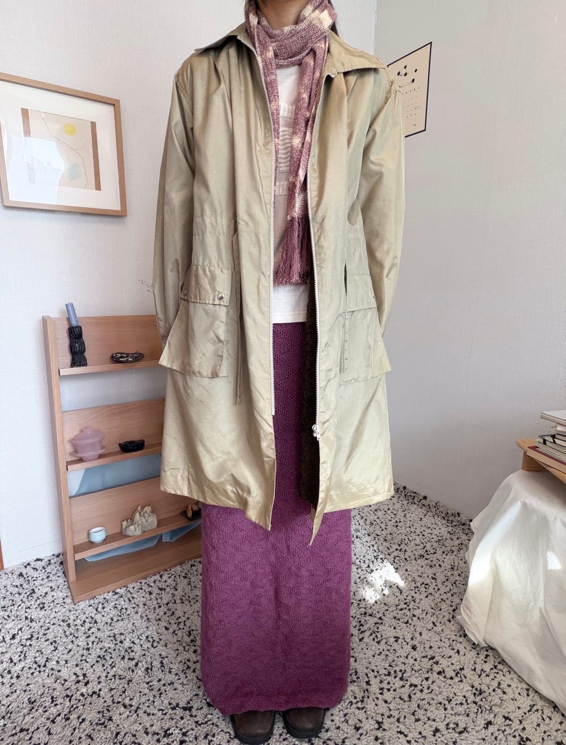 leaf gold long jacket 상품이미지2