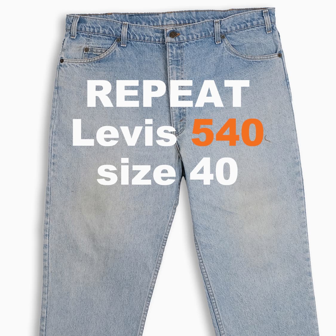 리바이스 540 오렌지탭 연청 90s USA 40 인치 OR5404203 상품이미지1