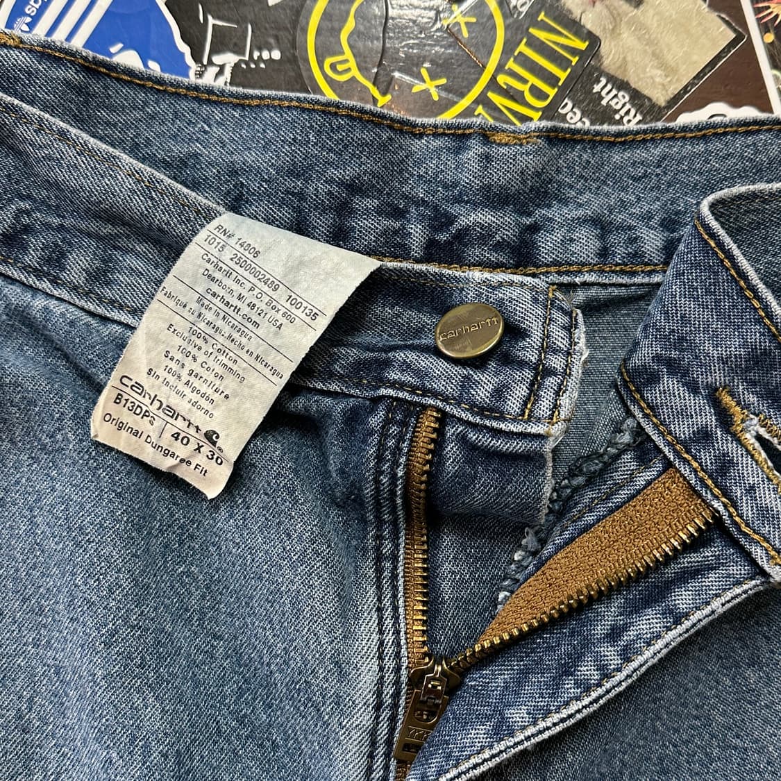 칼하트 데님 카펜터 팬츠 B13-DPS 40 상품이미지9