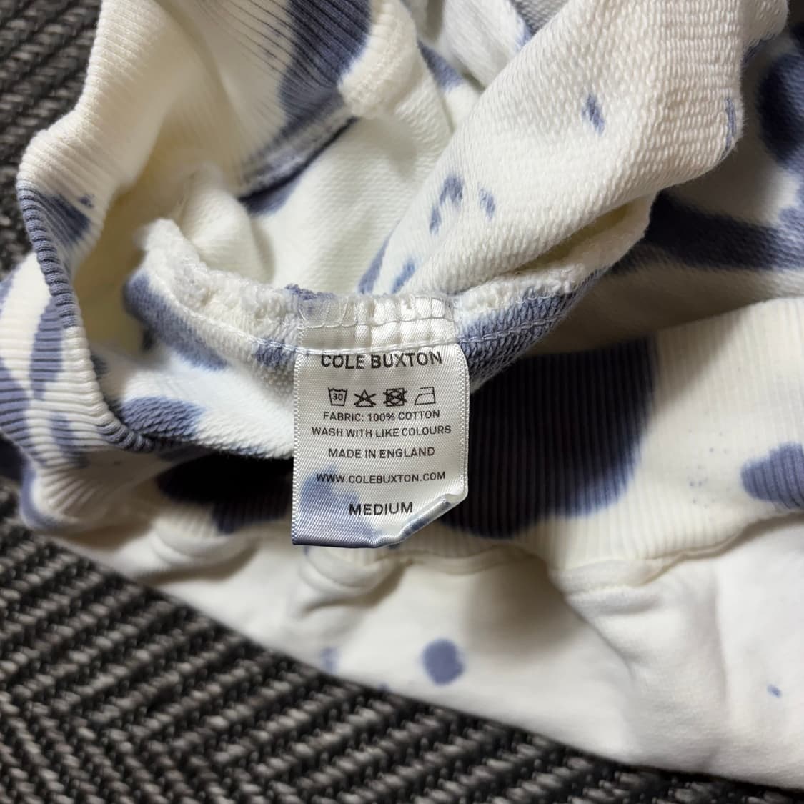 Cole Buxton 워싱 타이다이 후드티(M) 상품이미지6