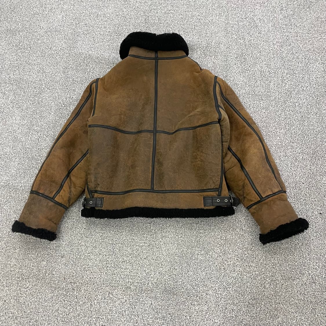 Jean Jacques 램스킨 시어링 무스탕 봄버 재킷 0107HS1 상품이미지4