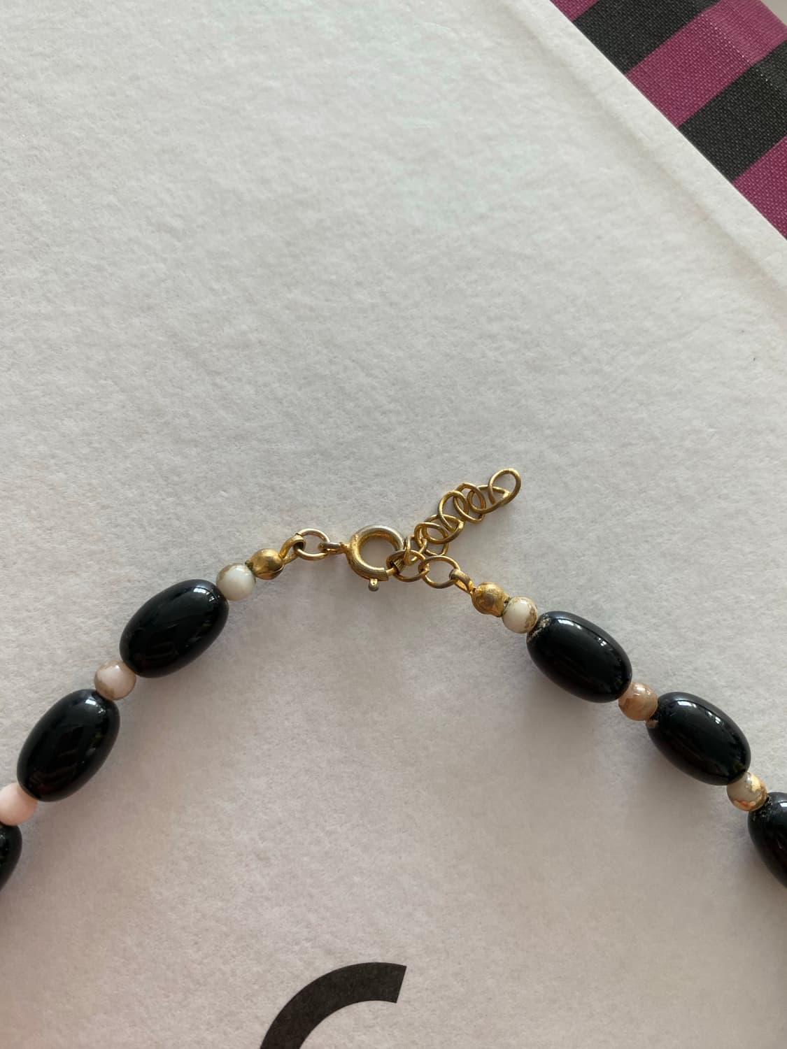 Y2k 버건디 볼드 비즈 목걸이 (bsh) 상품이미지6