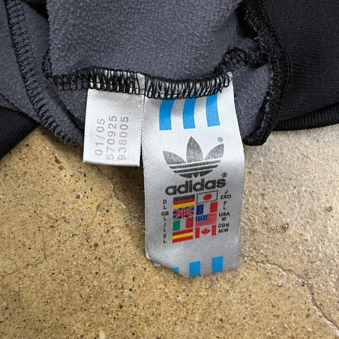 [정품/M] 아디다스 삼선 블랙 트랙탑 져지 b10 상품이미지6