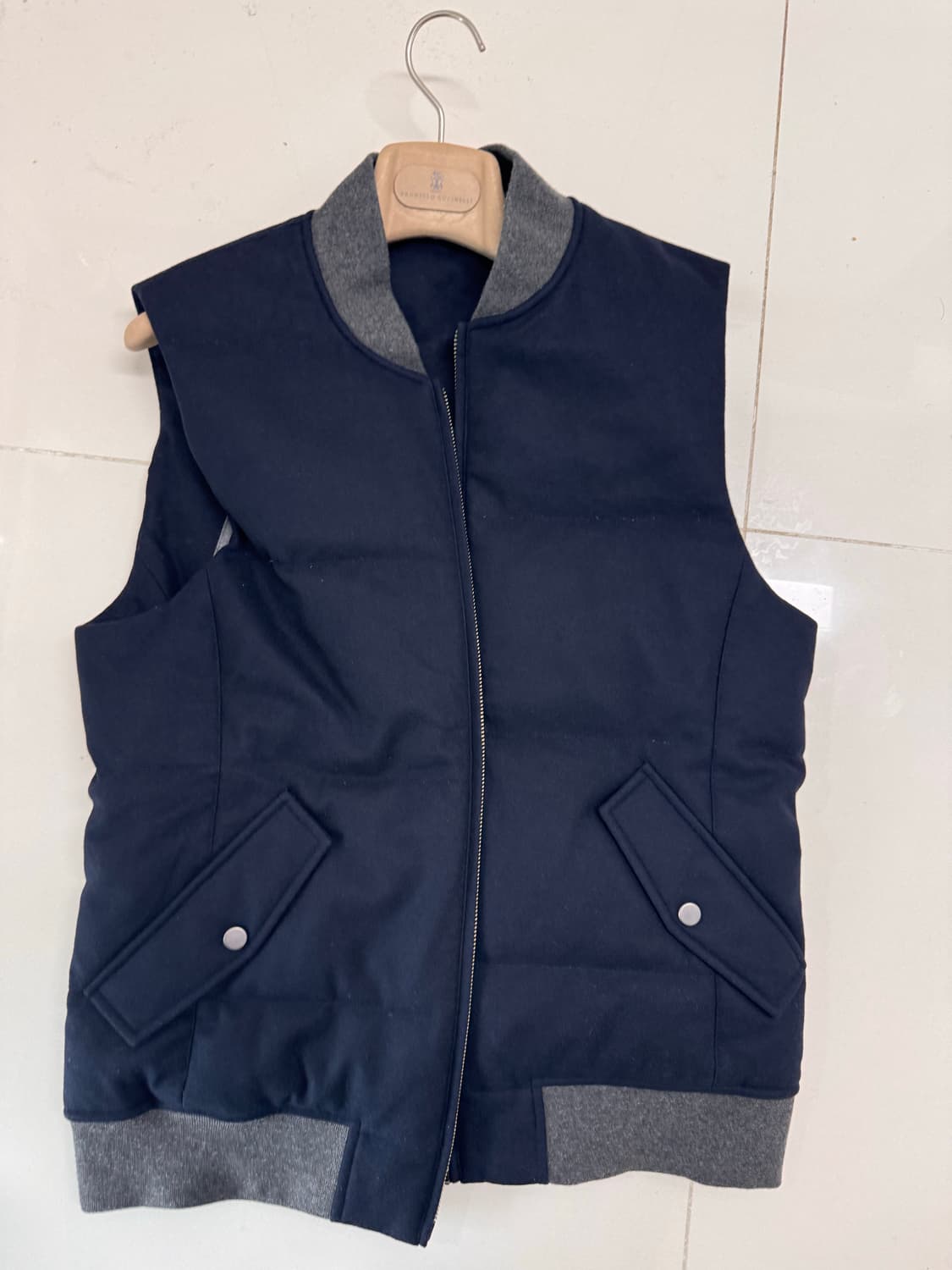 수트서플라이 / 울/캐시미어 혼방 다운 집업 베스트 / M 상품이미지1