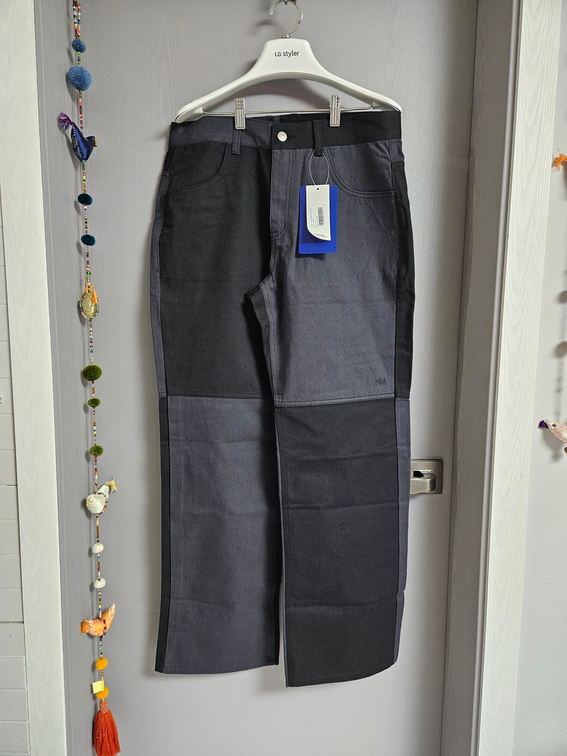 노매뉴얼 A.O.C 팬츠 블랙 100 새상품 상품이미지1