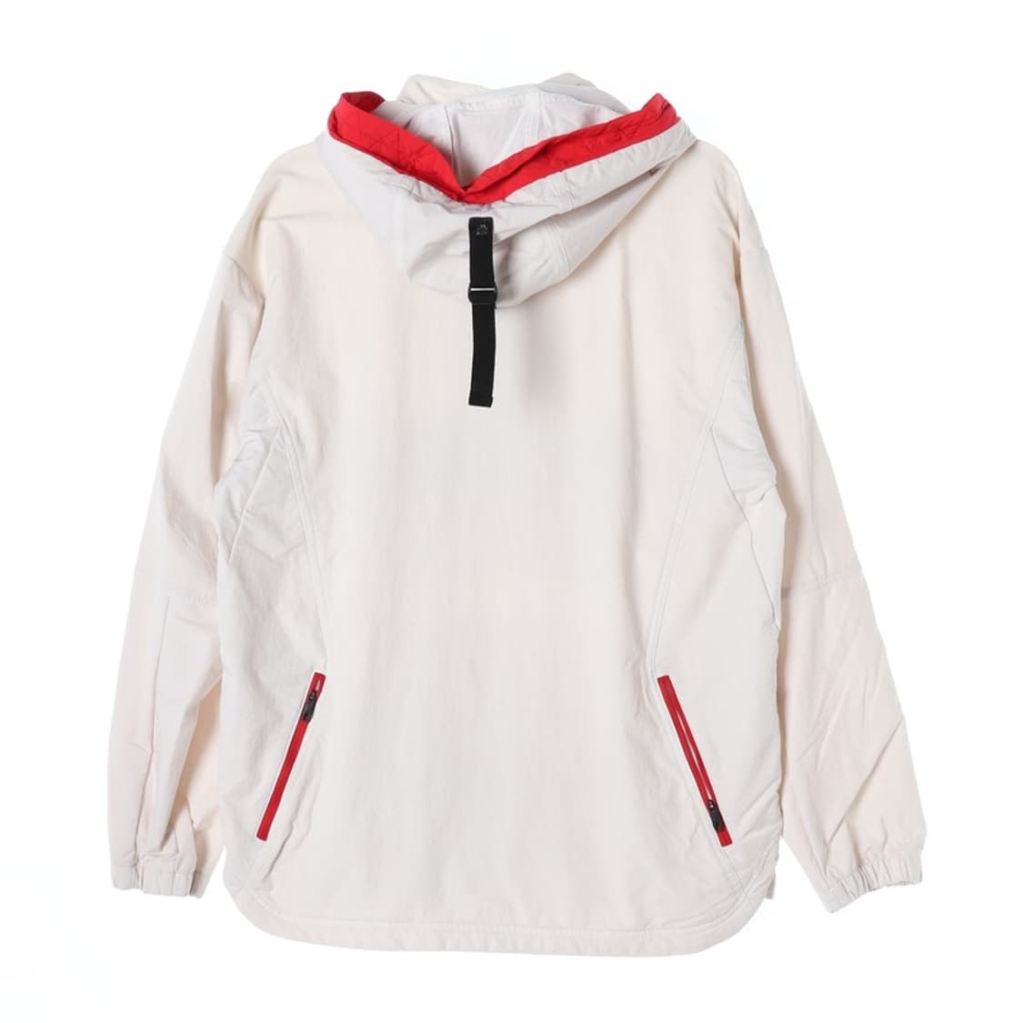 스파이더 아노락 화이트 레드 배색 하프집업 XL 상품이미지2