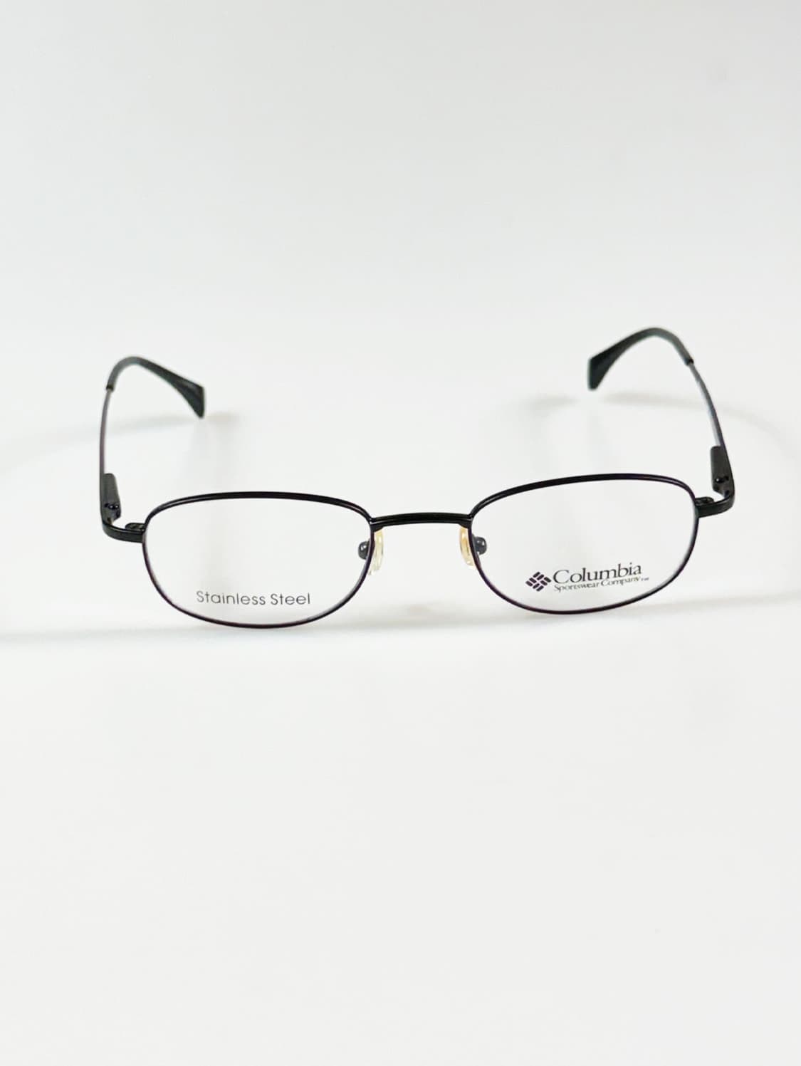 90s 컬럼비아 블랙 슬림 스퀘어 메탈 빈티지 안경 상품이미지2