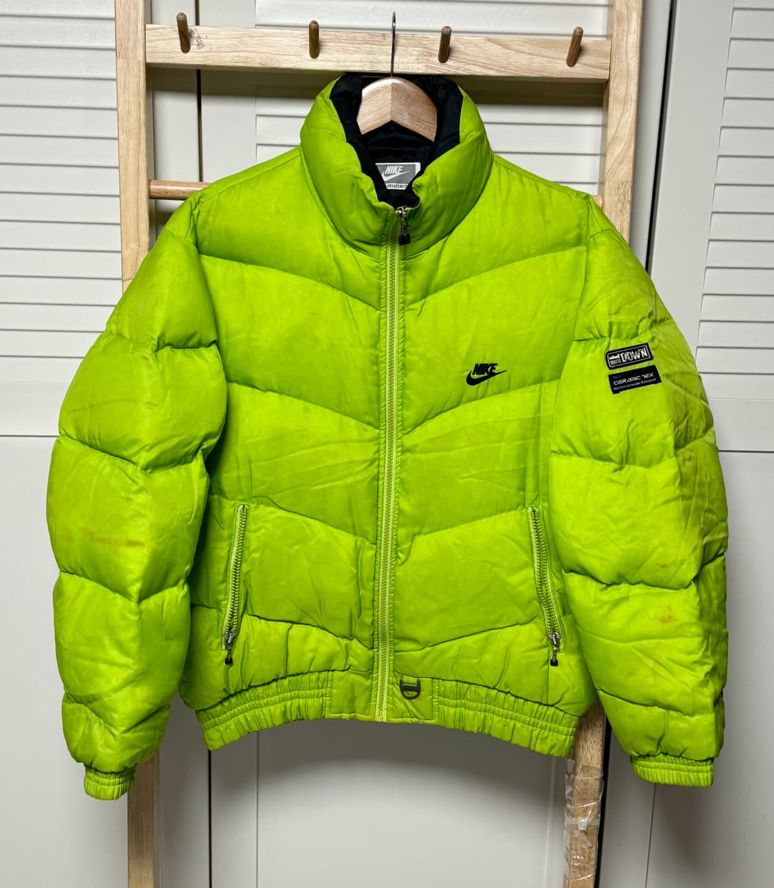나이키 연두콩 90s 삼나스포츠 숏패딩 자켓 상품이미지1