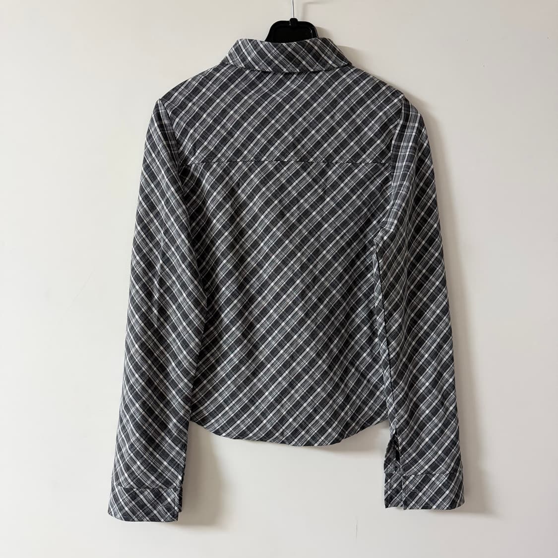 새상품 여자 체크 긱시크 남방 상품이미지5