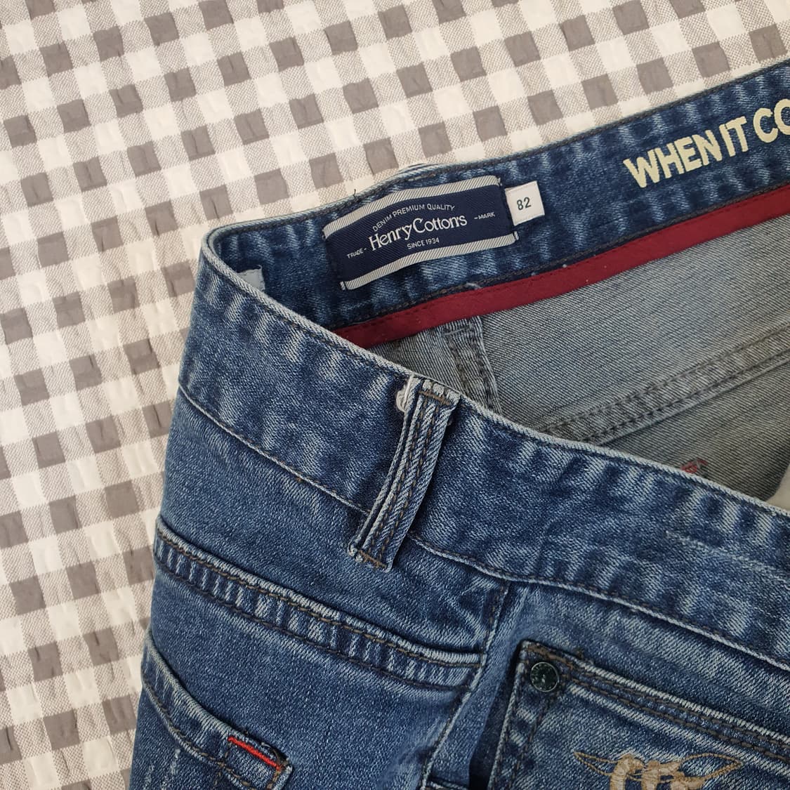 헨리코튼 스판 청바지 남자31 상품이미지2