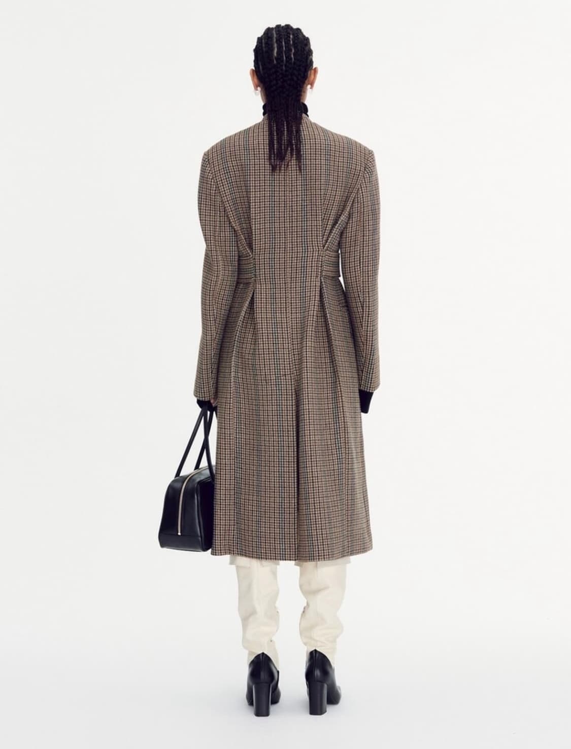 (새상품) 렉토 70S DOG TOOTH CHECK BELT COAT 상품이미지4