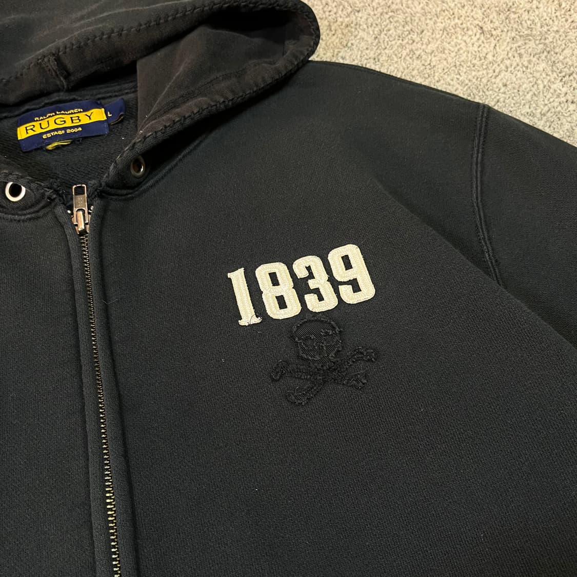 럭비 랄프 로렌 스컬 후드집업 상품이미지2