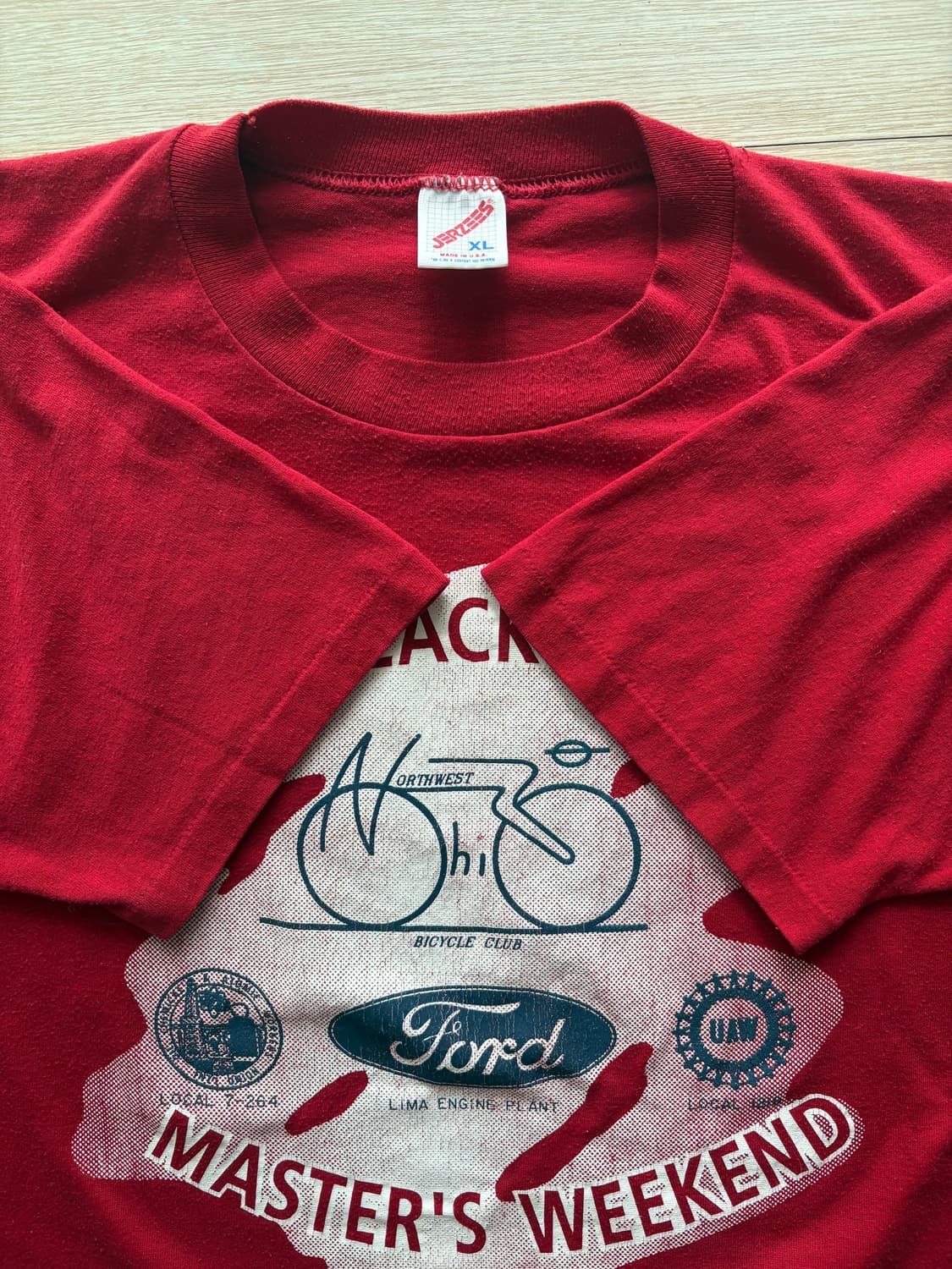 (XL) 90s JERZEES Ford 반팔 티셔츠 레드 상품이미지4