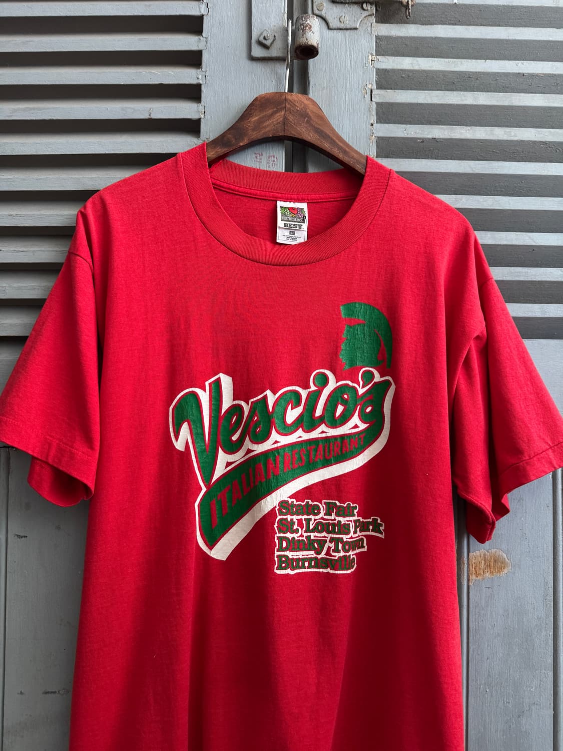 [L]90's USA 빈티지 레스토랑 프로모 티셔츠 상품이미지2