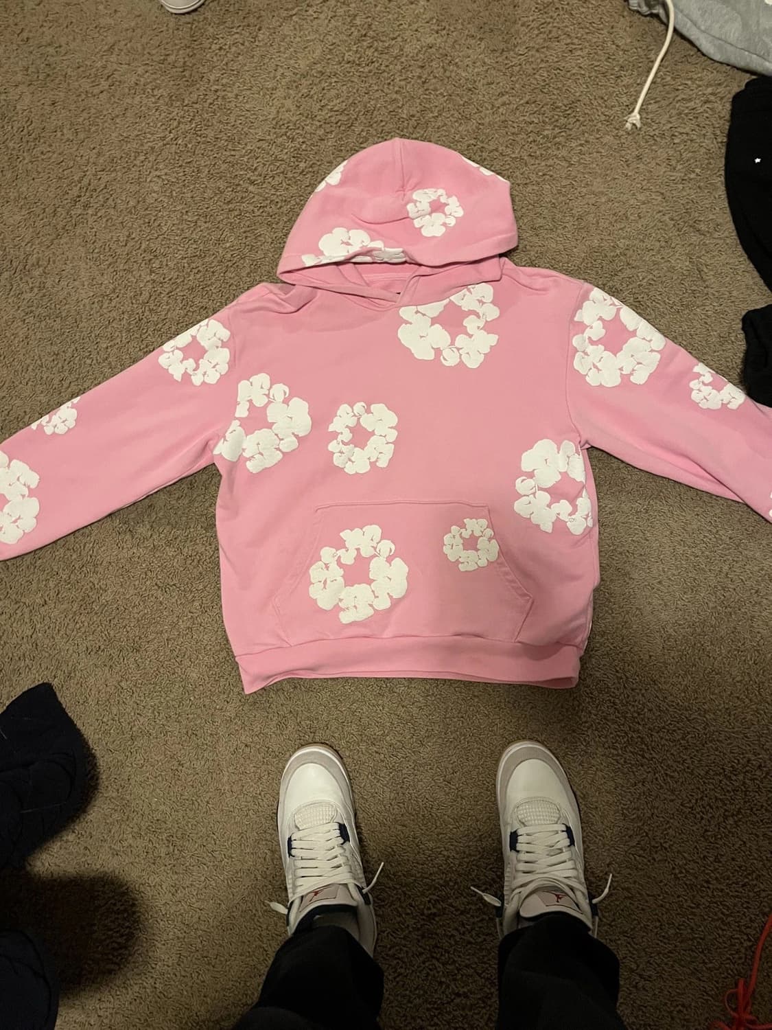 데님 티어스 더 코튼 리쓰 후드티 핑크 상품이미지1