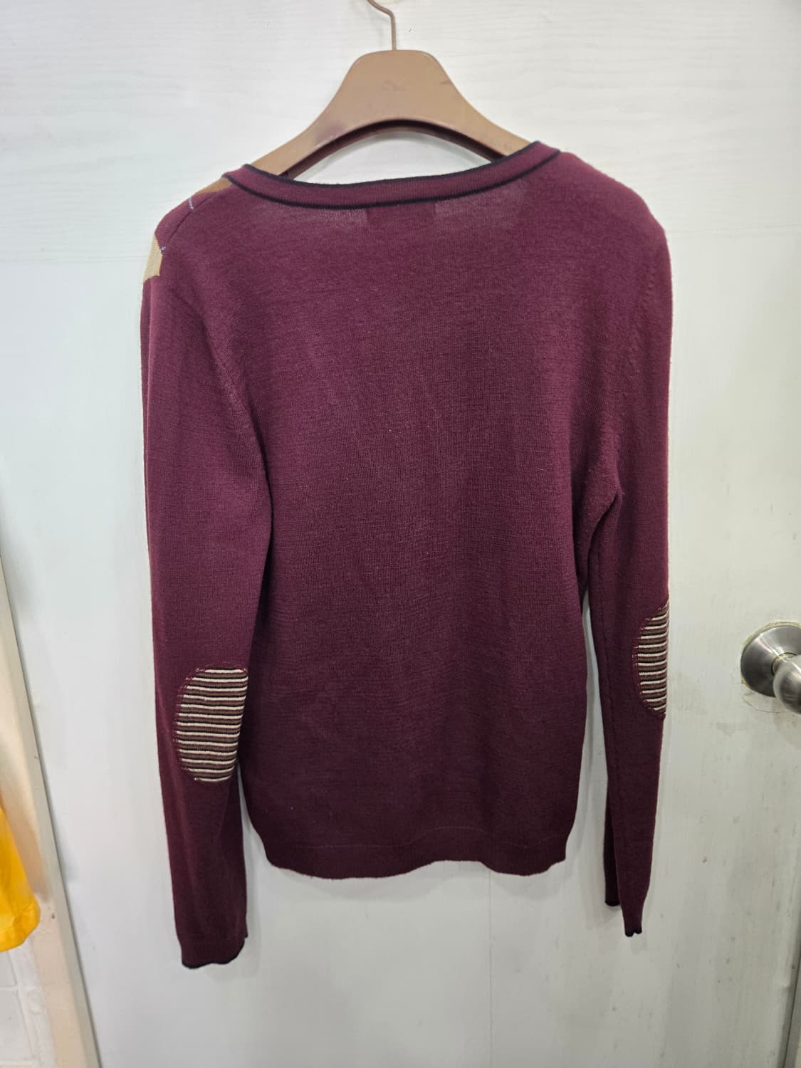 95,M )) HAZZYS 헤지스 아가일 가디건! 모 원단~ 상품이미지3