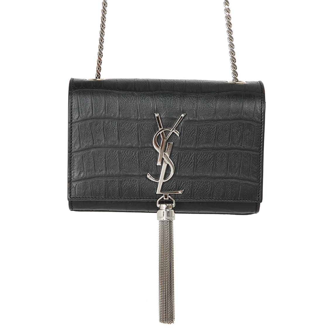 생로랑 케이트 미니백 엠보싱 크로커다일 태슬 체인 크로스백 354120 상품이미지4