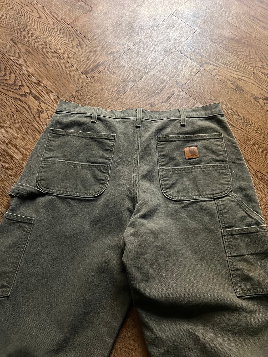 [36]칼하트 USA 빈티지 워싱 모스그린 싱글니 워크 팬츠 M10 상품이미지8