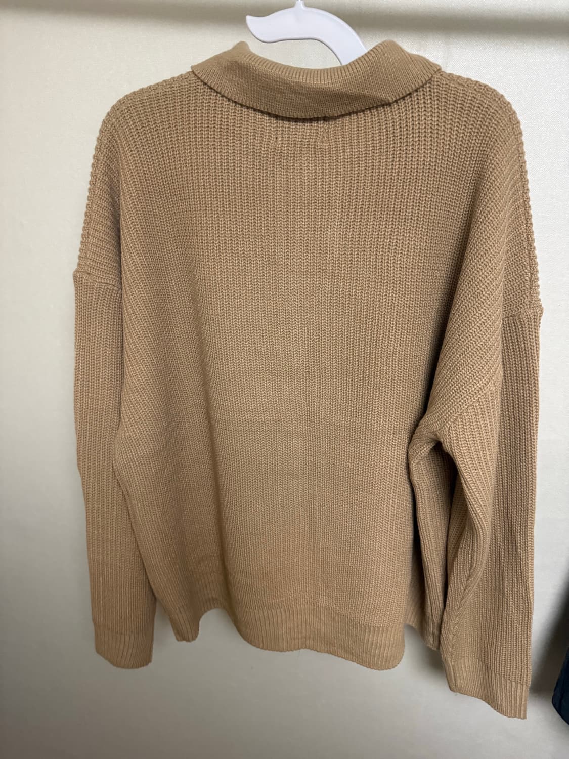 새상품 plan.Z 베이지 니트 가디건 상품이미지2