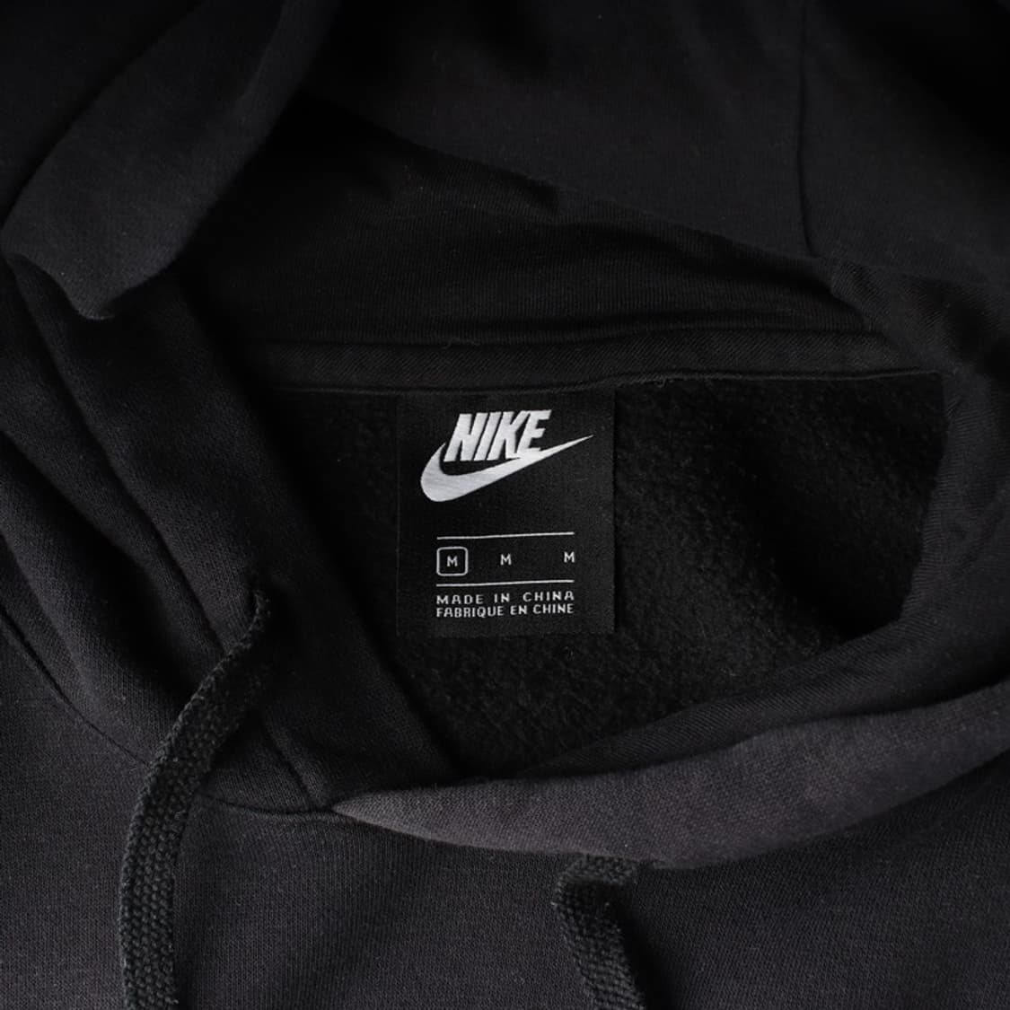 나이키 블랙 스우시 자수 스탠다드 후드티 M 상품이미지5