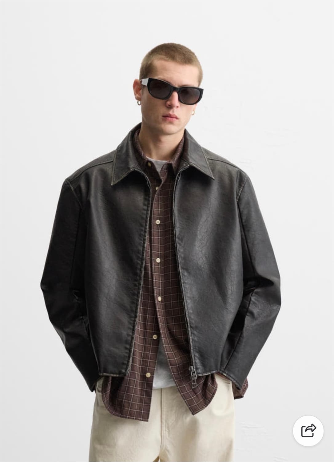 자라 가죽자켓 M 상품이미지1