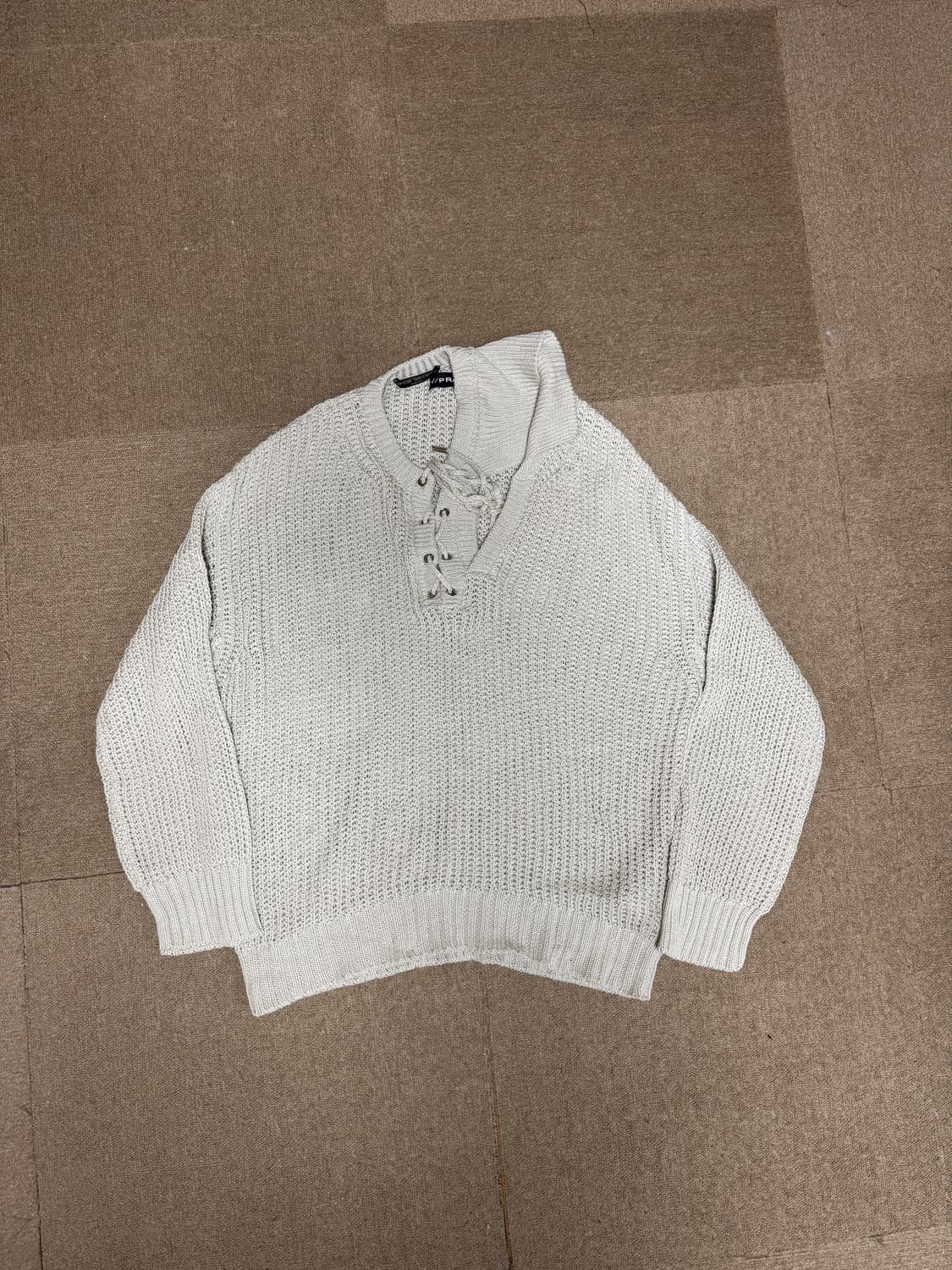 와이프로젝트 유니섹스 더블넥 니트 팝니다 상품이미지2