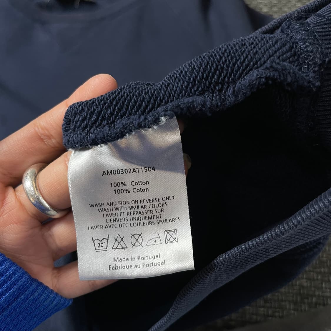 메종키츠네 폭스패치 네이비 맨투맨 M 상품이미지9