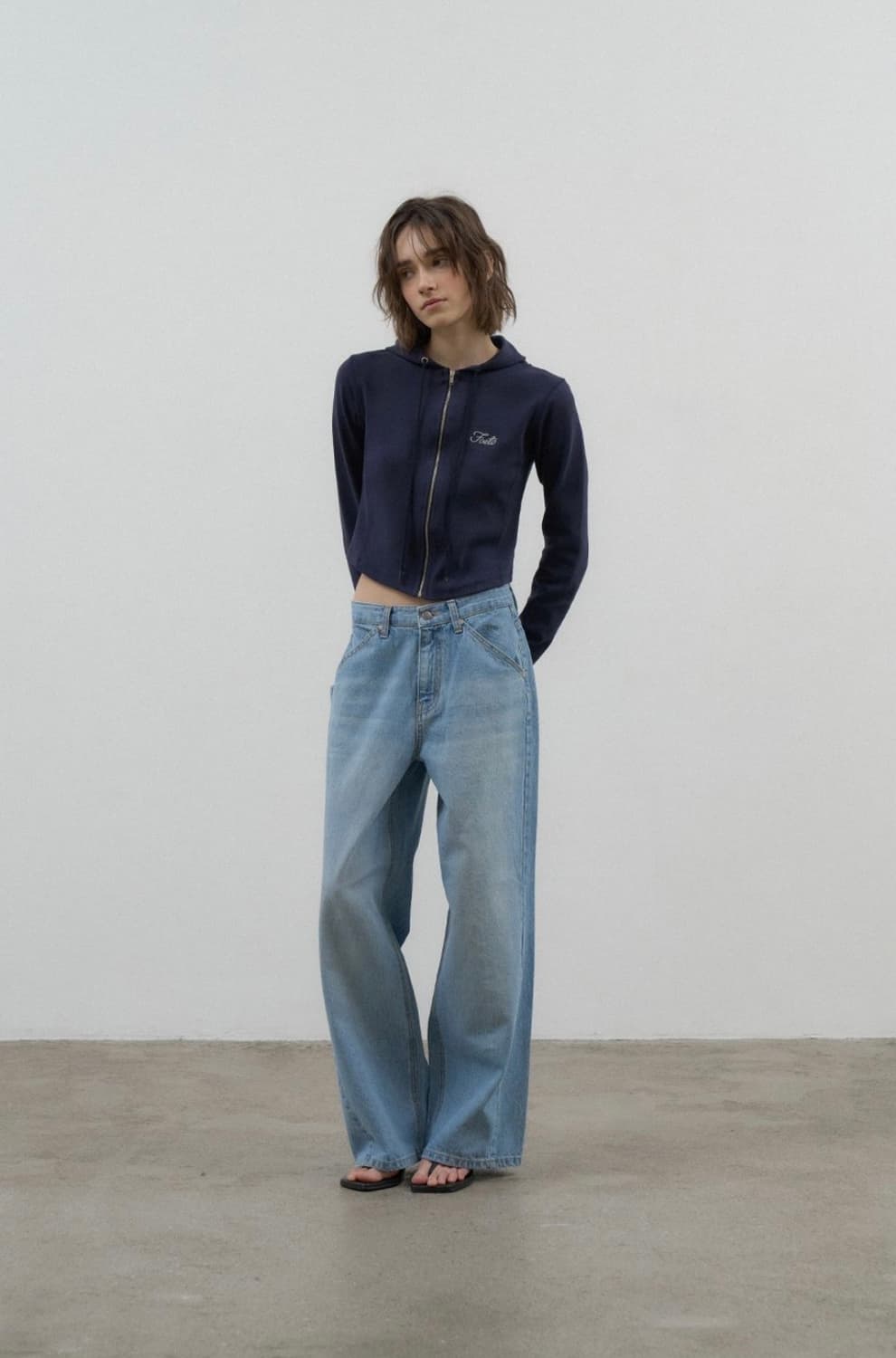 (새상품) 포에토 데님 foeto tan over denim S 상품이미지3