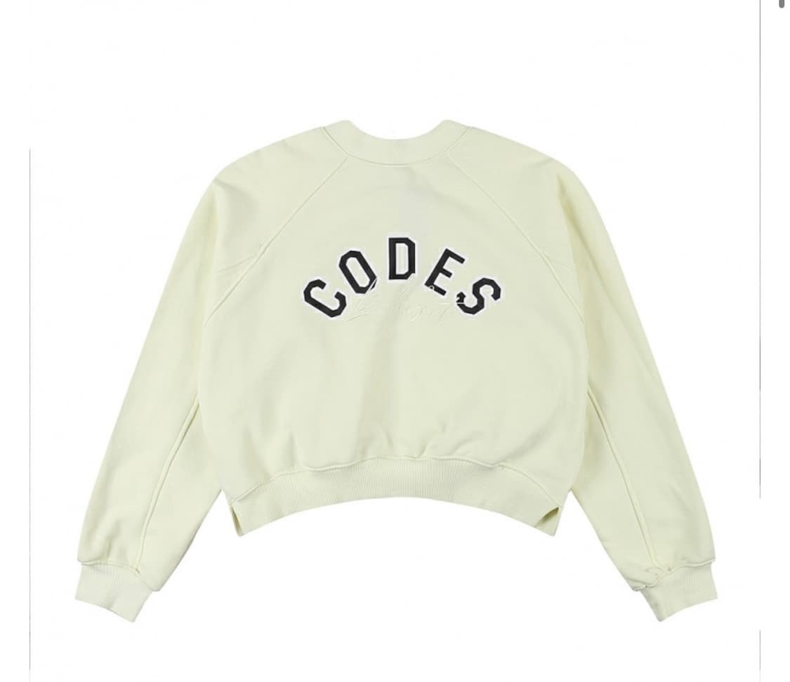 코데즈컴바인 크롭 맨투맨 집업 레몬 모리 y2k 키치 상품이미지4