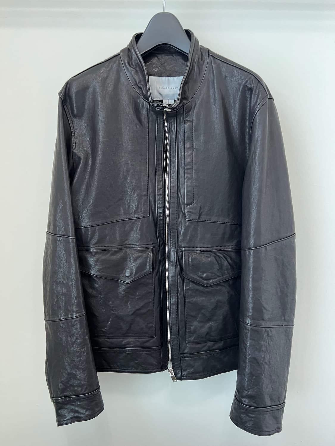 리버클래시 블랙 스탠카라 양가죽자켓 상품이미지1