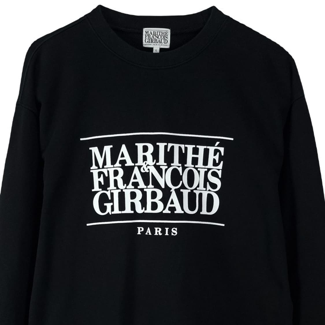 [마리떼프랑소와저버] 빅로고 프린팅 오버핏 맨투맨 블랙 M19180 상품이미지4