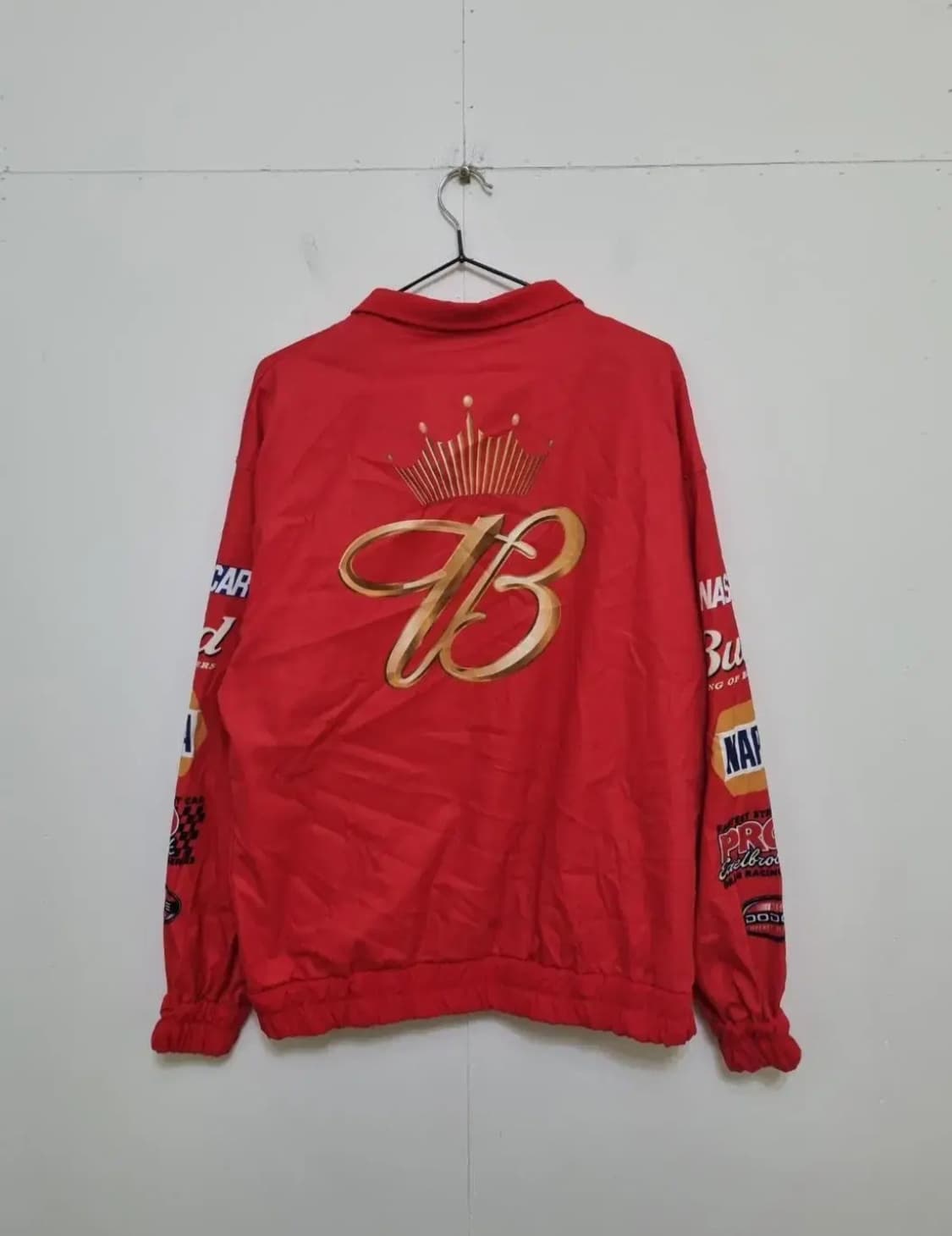 YICIYA 오버핏 빈티지 레이싱 자켓/남여공용XL 상품이미지2